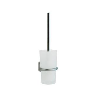 Smedbo CS333 Wall Mounted Toilet Brush and Holder in Brushed Chrome